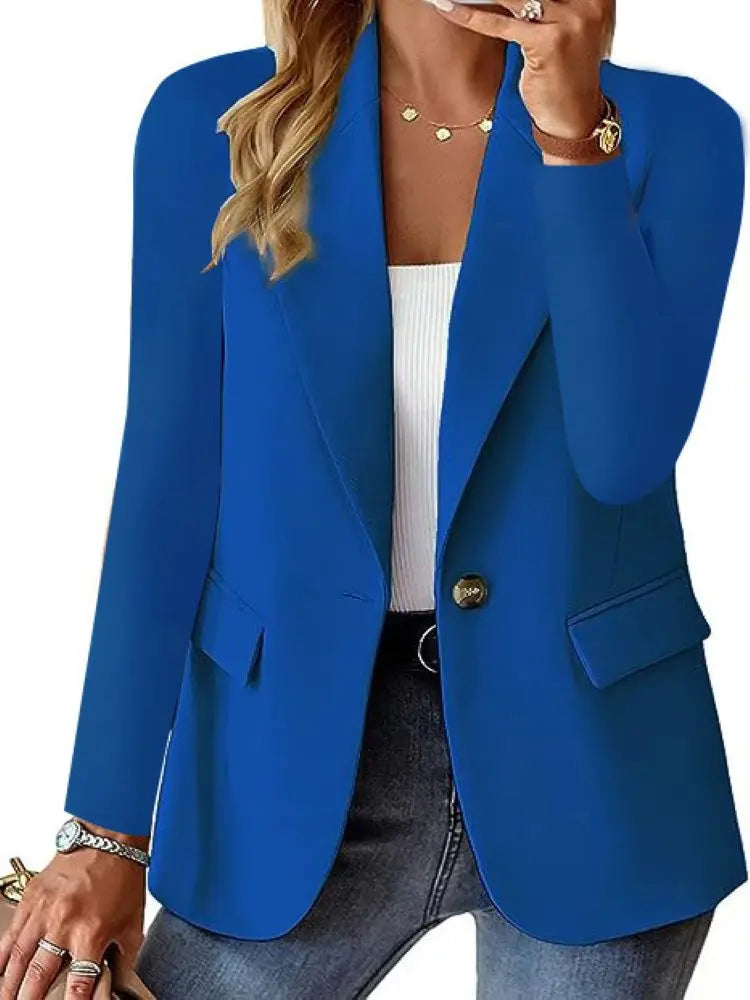 Blazer de Un Botón Holgado