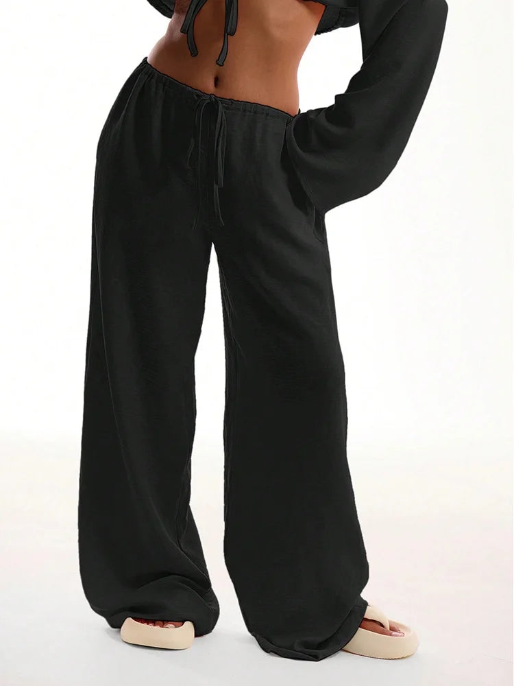 Pantalón Palazzo de Tiro Alto