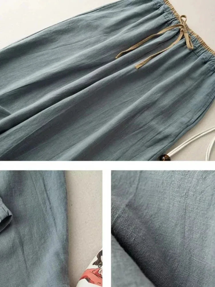 Pantalón de Lino Negro