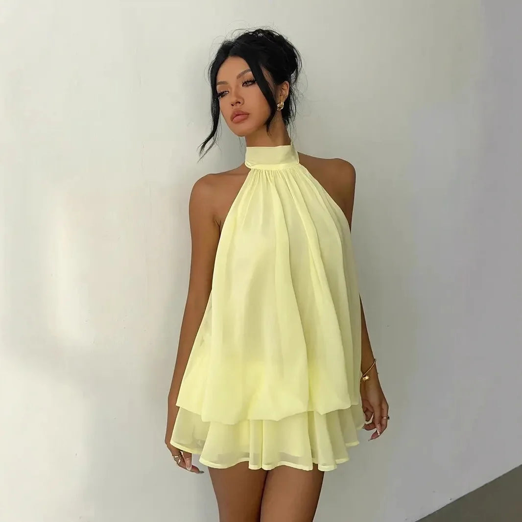 Vestido Corto Halter
