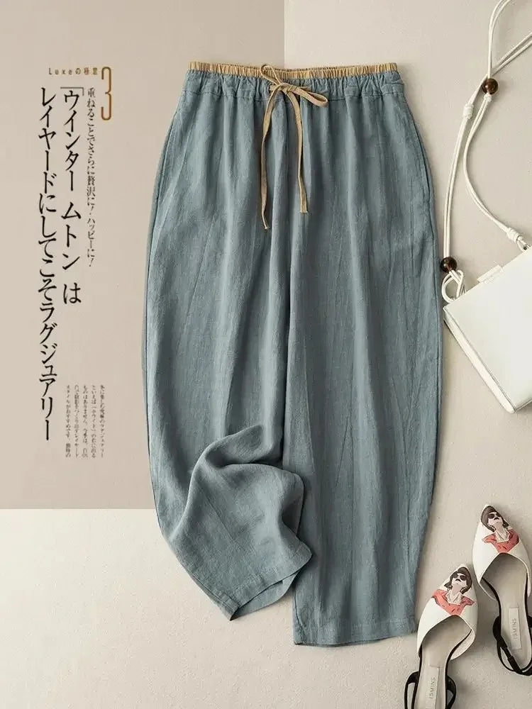 Pantalón de Lino Negro