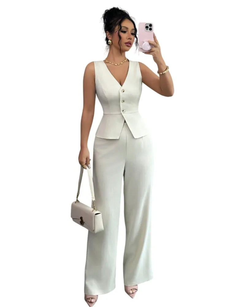 Conjunto Dos Piezas Escote en V de Verano