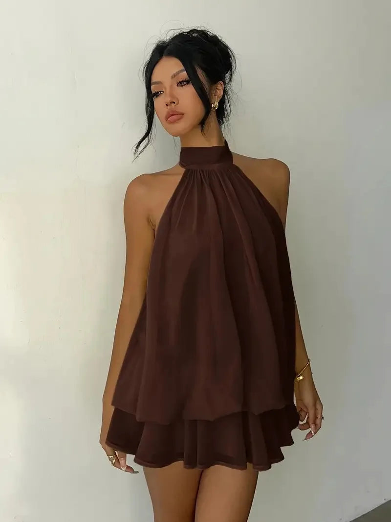 Vestido Corto Halter