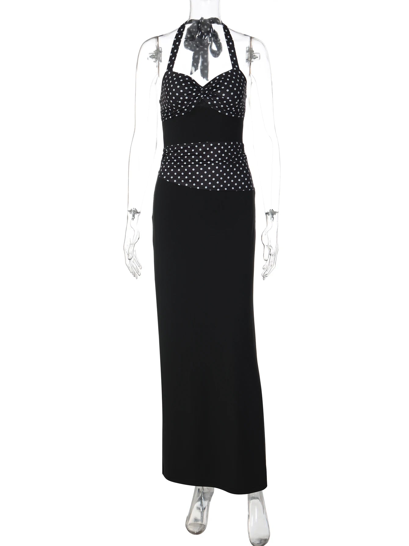 Vestido Largo a Lunares