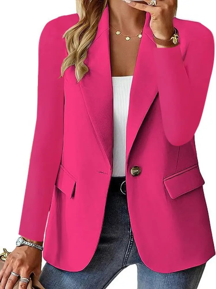 Blazer de Un Botón Holgado