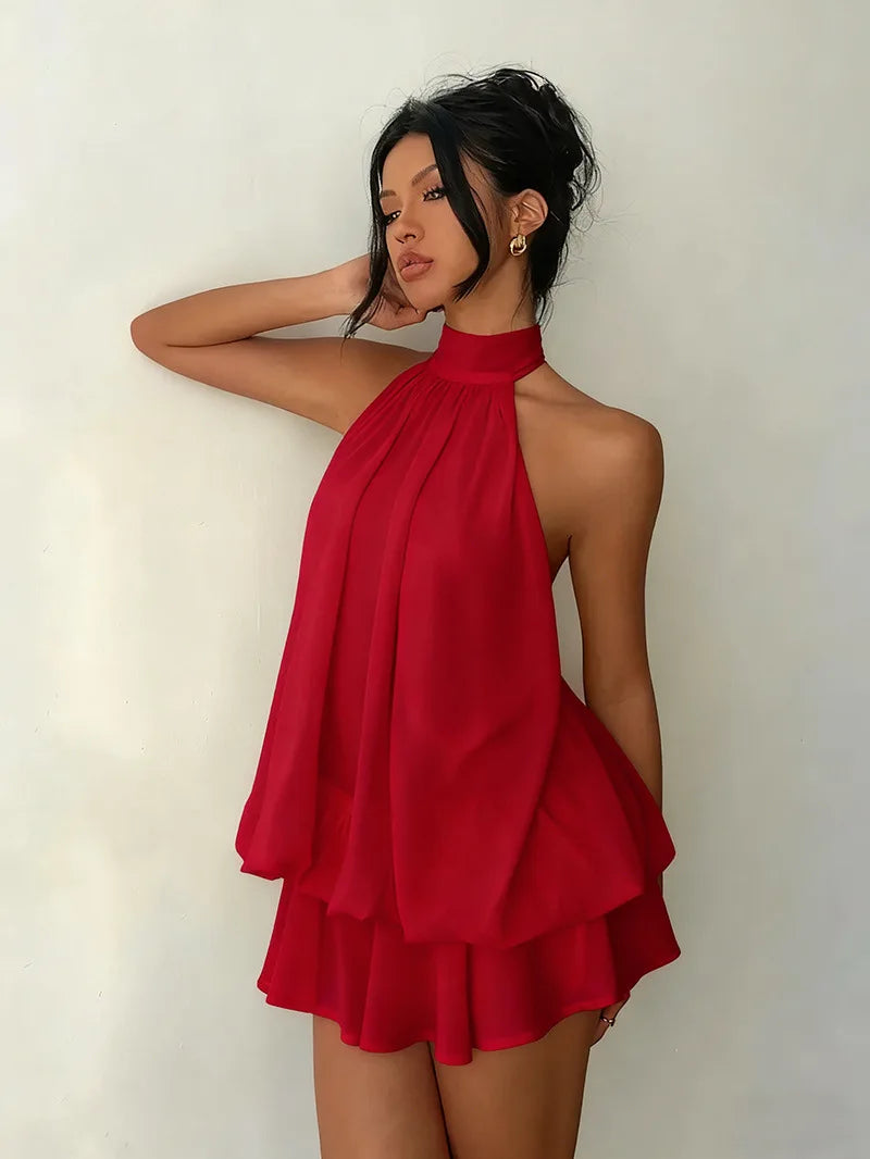 Vestido Corto Halter