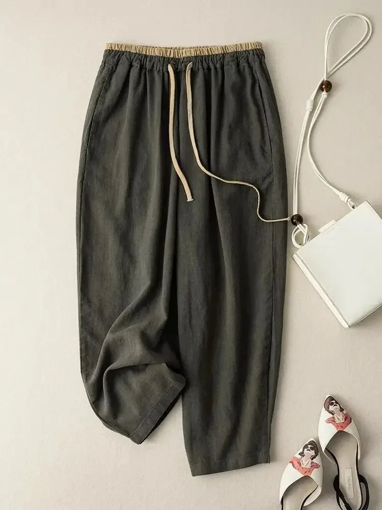 Pantalón de Lino Negro