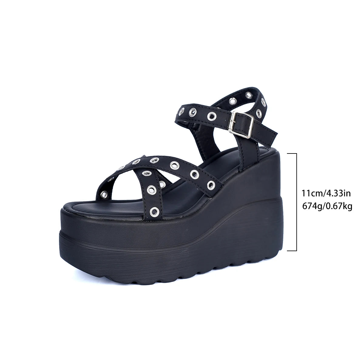 Sandalias con Taco Estilo Gótico