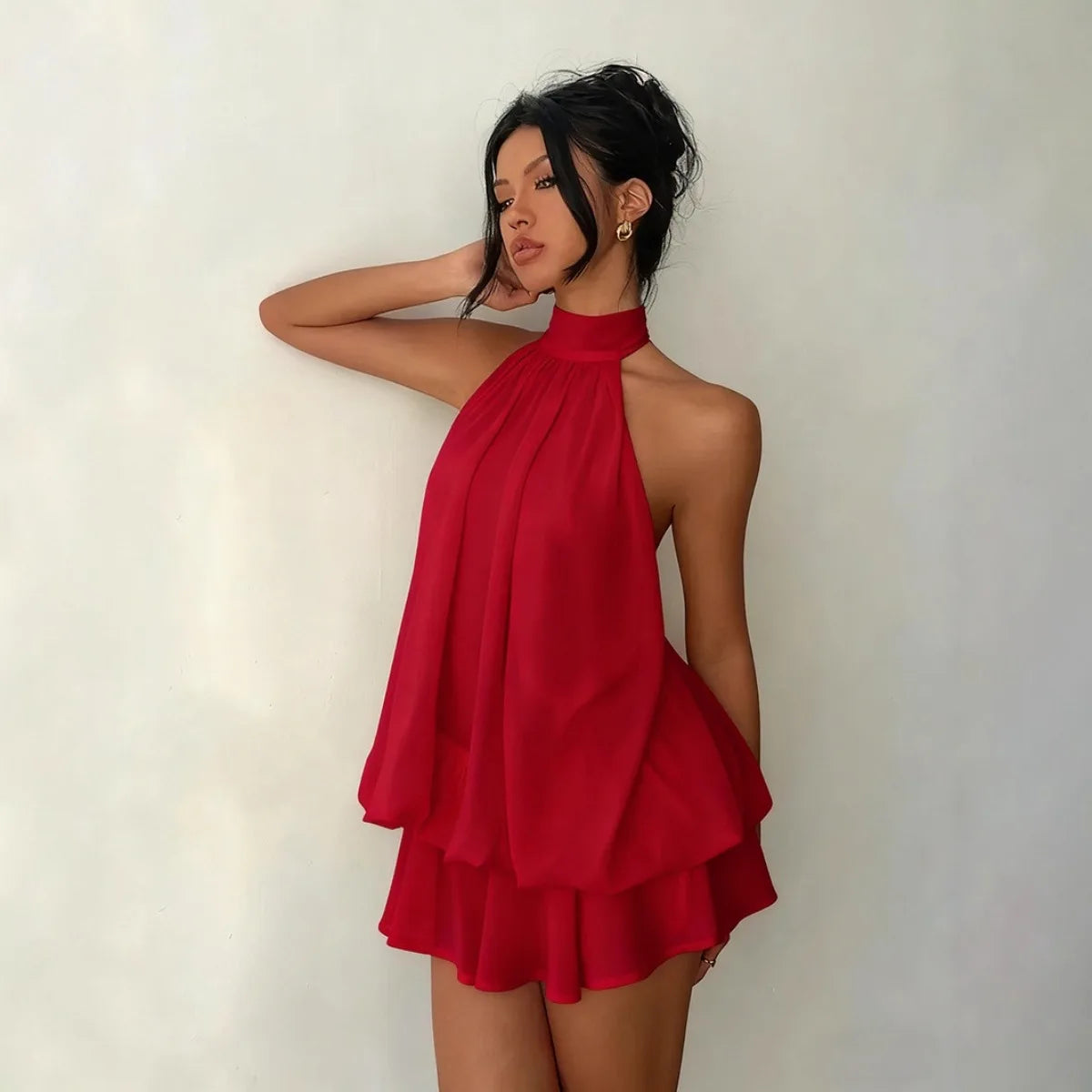 Vestido Corto Halter